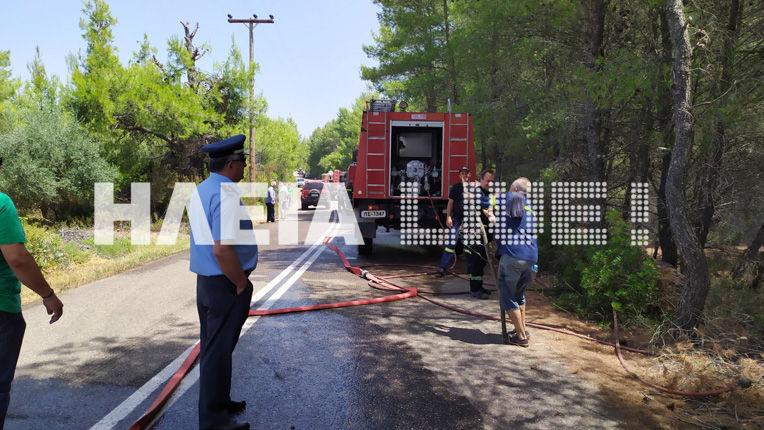 Πυρκαγιά τώρα στην Ηλεία-Δόθηκε εντολή εκκένωσης του χωριού Ξηρόκαμπος