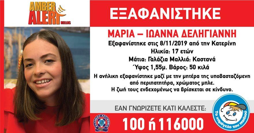 ΕΞΑΦΑΝΙΣΗ 17ΧΡΟΝΗΣ ΣΤΗΝ ΚΑΤΕΡΙΝΗ