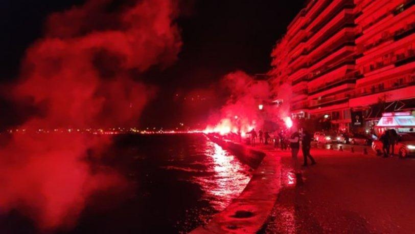 Πανηγυρισμοί οπαδών του ΠΑΟΚ