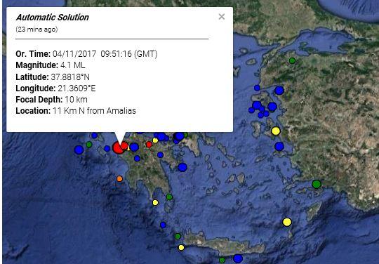 ΣΕΙΣΜΟΣ ΠΡΟΚΑΛΕΙ ΣΥΝΑΓΕΡΜΟ