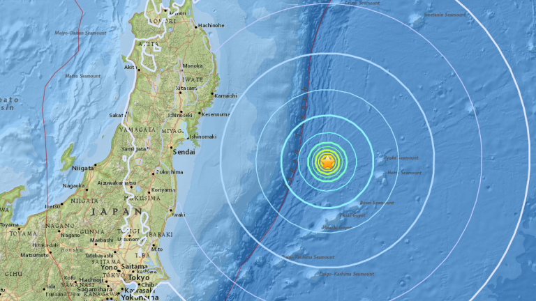 Ισχυρή σεισμική δόνηση 6,1 βαθμών στις ανατολικές ακτές της Ιαπωνίας