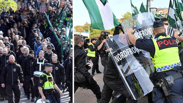 Σουηδία: Σοβαρά επεισόδια μεταξύ Νεοναζί-αντιφασιστών και αστυνομικών δυνάμεων