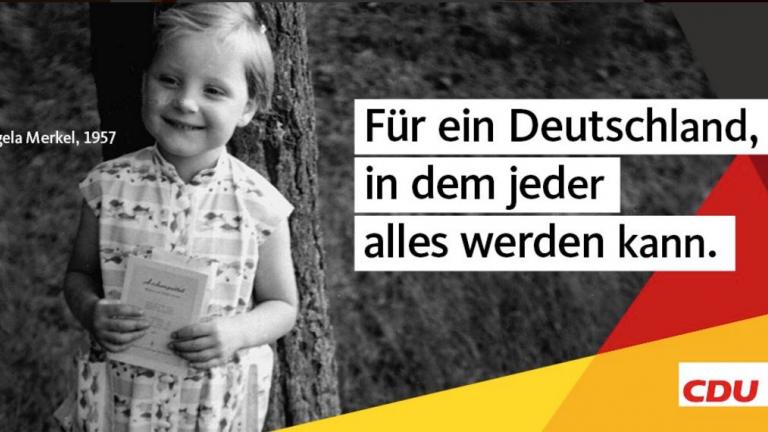 Γερμανικές εκλογές: Και η τρίχρονη Μέρκελ στην προεκλογική εκστρατεία