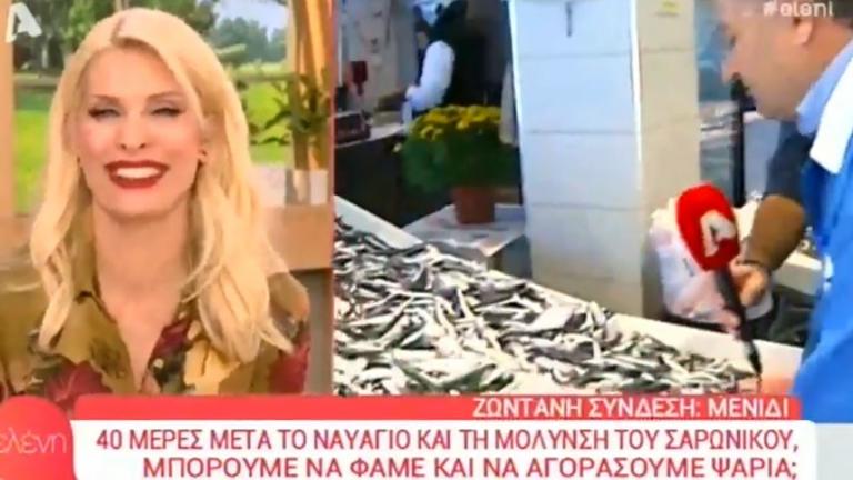 Ελένη Μενεγάκη: "Άναψαν τα αίματα" στην εκπομπή για τα ψάρια του Σαρωνικού 