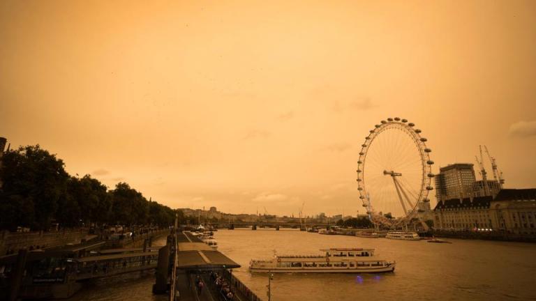 Αγγλία: Ο ουρανός βάφτηκε... κίτρινος! (ΦΩΤΟ)
