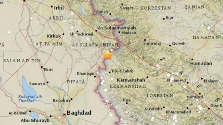 Πολύ δυνατός σεισμός στα σύνορα Ιρακ - Ιράν