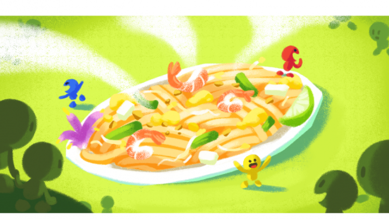 Αφιερωμένο στο δημοφιλές φαγητό της Ταϊλάνδης το σημερινό doodle της Google