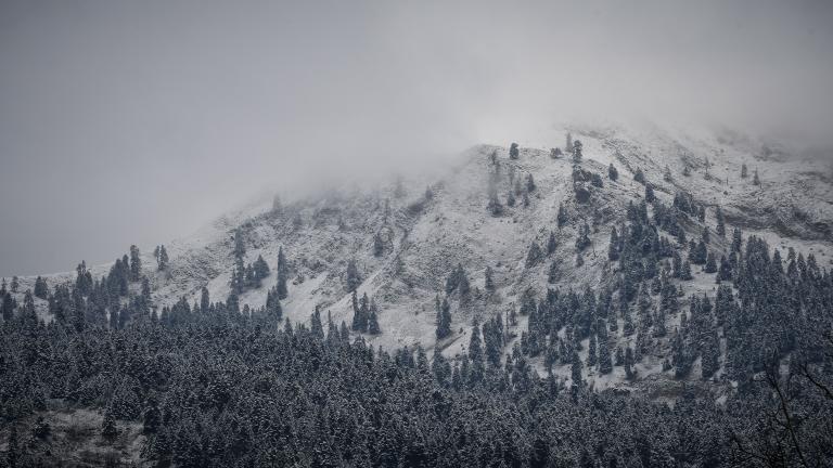 Χιόνια το βράδυ στην Αττική 