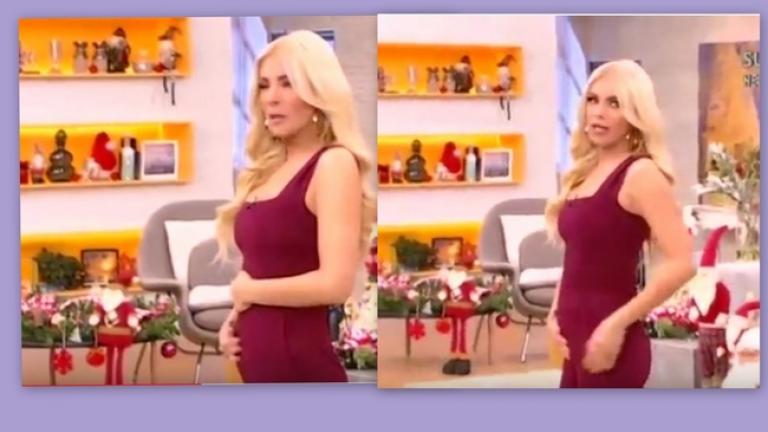 Η κοιλίτσα της Κατερίνας Καινούργιου έγινε «πρώτο θέμα» στην επομπή της (ΒΙΝΤΕΟ)