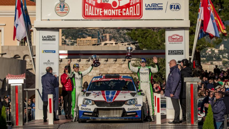 Νίκη για το SKODA Fabia R5 στο Ράλι Μόντε Κάρλο στη WRC 2