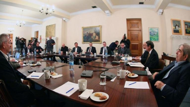 Ενότητα στις τουρκικές προκλήσεις - Οι αρχηγοί της Κύπρου στο Προεδρικό Μέγαρο