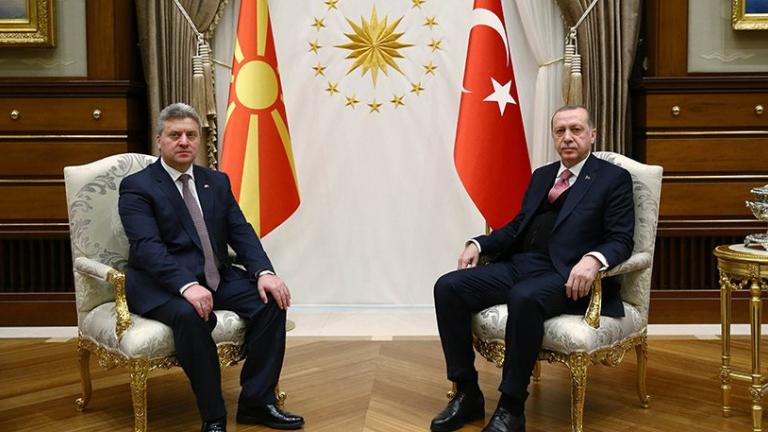 Παραμένει βαστάζος των Σκοπιανών ο Ερντογάν μετά την συνάντησή του με τον Ιβάνοφ 