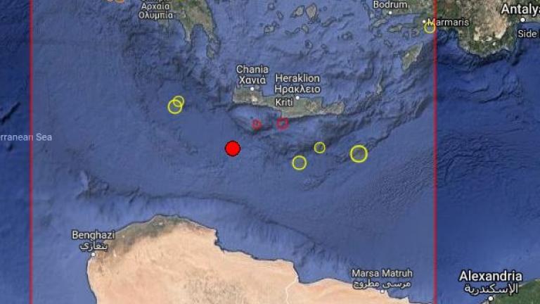 Σεισμός 4,3 ρίχτερ στα ανοιχτά Κρήτης