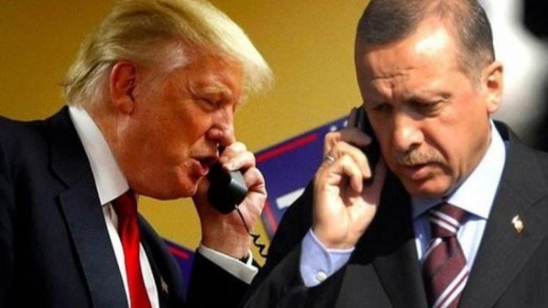 Έκτακτη τηλεφωνική συνομιλία Τραμπ - Ερντογαν