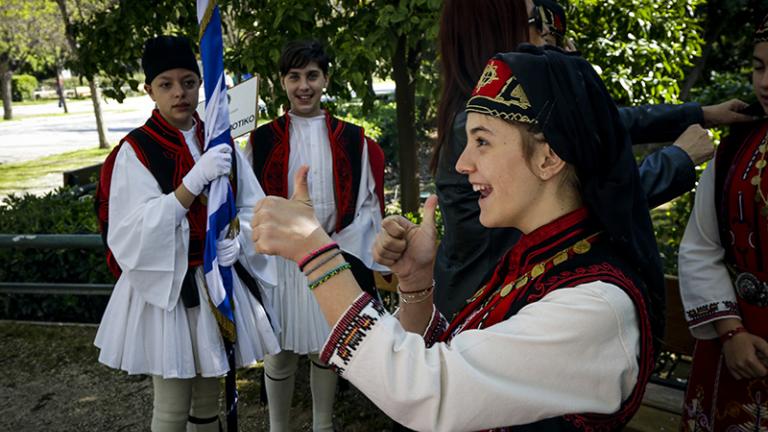 Έγινε η καθιερωμένη μαθητική παρέλαση για την επέτειο της 25ης Μαρτίου, στο κέντρο της Αθήνας (ΦΩΤΟ) 