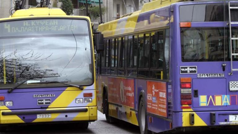 Στάση εργασίας στα τρόλεϊ την Τετάρτη