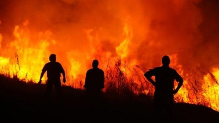 Επικίνδυνη φωτιά στην Κύμη Ευβοίας