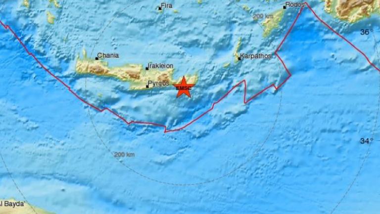 Σεισμός τώρα στην Κρήτη 