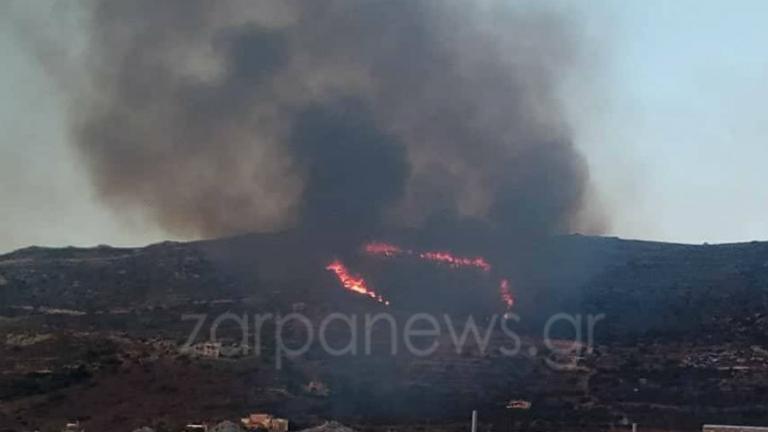 Χανιά: Υπό μερικό έλεγχο η πυρκαγιά στα Φαλάσαρνα 