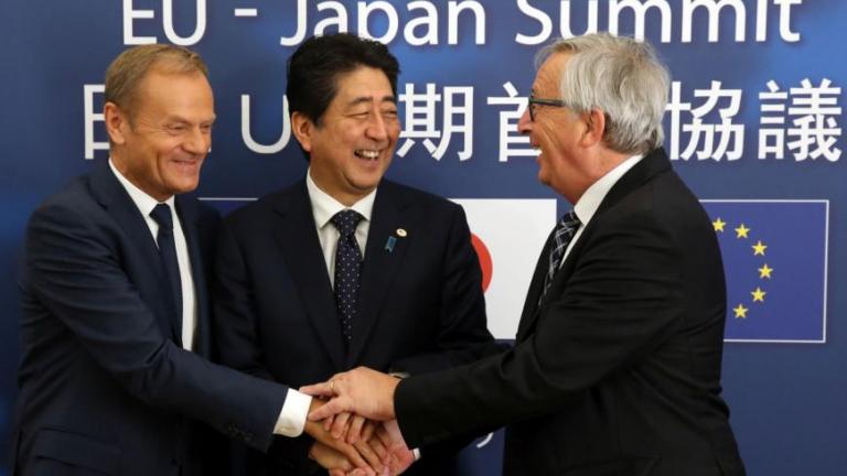 Τόκιο και Βρυξέλλες υπογράφουν «ιστορική» συμφωνία ελευθέρου εμπορίου