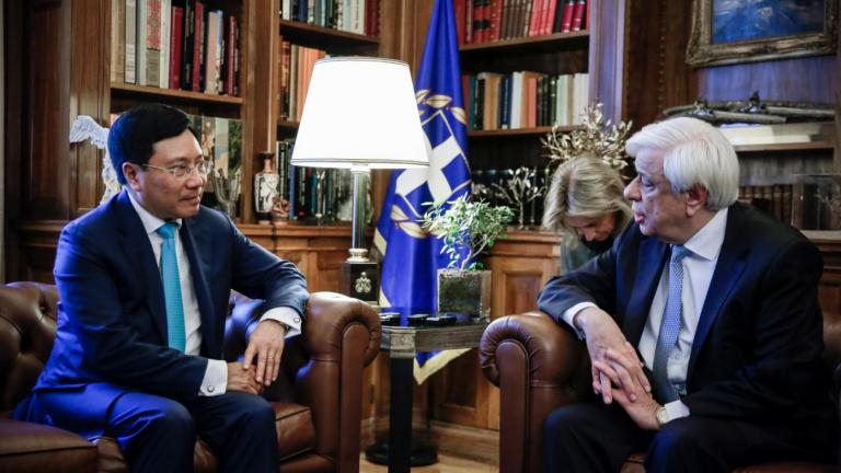 Πρ. Παυλόπουλος: Η Ελλάδα στοχεύει στην περαιτέρω συνεργασία με το Βιετνάμ, με κοινό άξονα την εφαρμογή του διεθνούς δικαίου