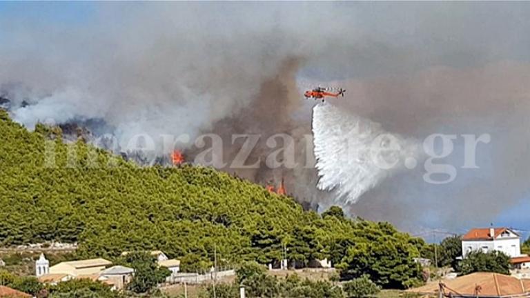 Ζάκυνθος: Υπό μερικό έλεγχο τα πύρινα μέτωπα - Επιχειρουν τα εναέρια…