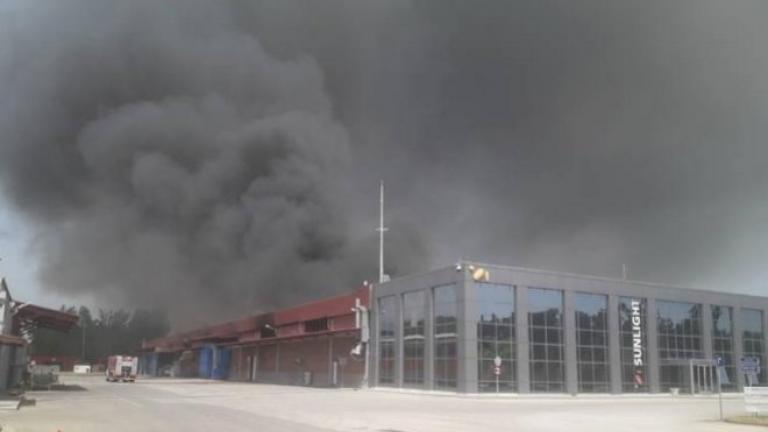 Πυρκαγιά σε εργοστάσιο της Sunlight στη ΒΙΠΕ Κομοτηνής	
