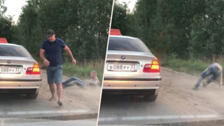 Ρώσος ταξιτζής πετά οργισμένος έξω τον πελάτη του-Τι συνέβη; (ΒΙΝΤΕΟ)