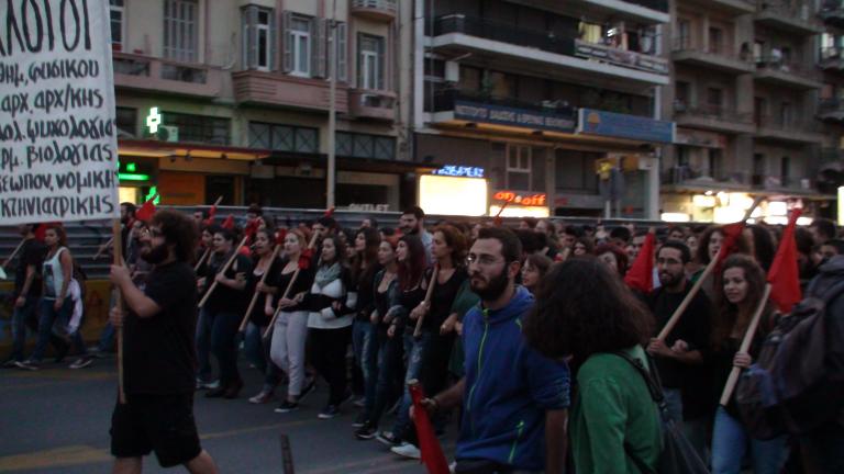 Πορεία για τον Παύλο Φύσσα στο κέντρο της Θεσσαλονίκης