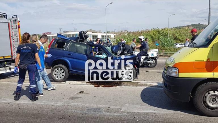 Τροχαίο δυστύχημα σημειώθηκε  στην Εθνική Οδό Πατρών – Πύργου (ΦΩΤΟ-ΒΙΝΤΕΟ)