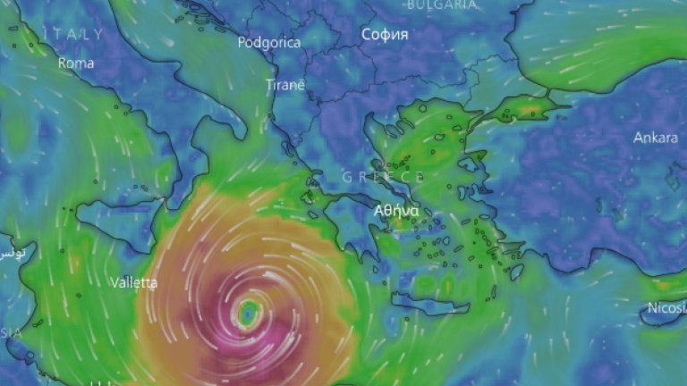 Προ των ελληνικών πυλών ο κυκλώνας Ζορμπάς -Δείτε live την κίνησή του προς την Ελλάδα