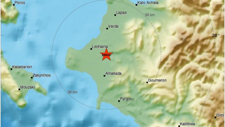 Σεισμός τώρα: Σεισμική δόνηση αναστάτωσε τον Πύργο και την ευρύτερη περιοχή