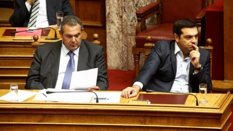 Σε άλλο κλίμα ο Καμμένος για την ψηφοφορία στην ΠΓΔΜ παρά τη δήλωση Τσίπρα ότι δε θα ανεχτεί διγλωσσία