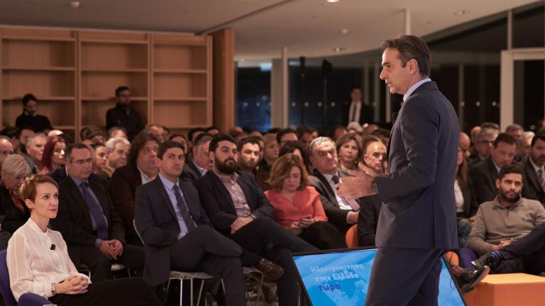 Με το γνωστό λαϊκό λαϊκό τραγούδι του Στράτου Διονυσίου σχολίασε ο πρόεδρος της ΝΔ τα έργα και τις ημέρες της κυβέρνησης