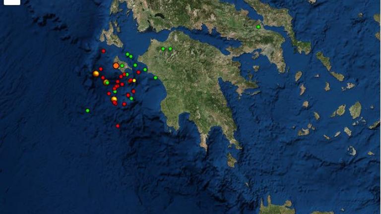 Σεισμός τώρα: Συνεχείς σεισμικές δονήσεις στη Ζάκυνθο