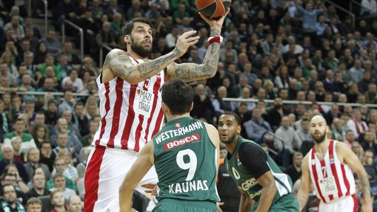 Ζαλγκίρις Κάουνας-Ολυμπιακός: 83-75: Δεν... κατέβηκε στο β' μέρος!