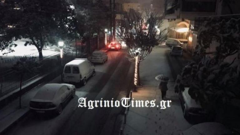 Κακοκαιρία «Σοφία»: Χιονίζει για τα καλά μέσα στο Αγρίνιο (ΒΙΝΤΕΟ)