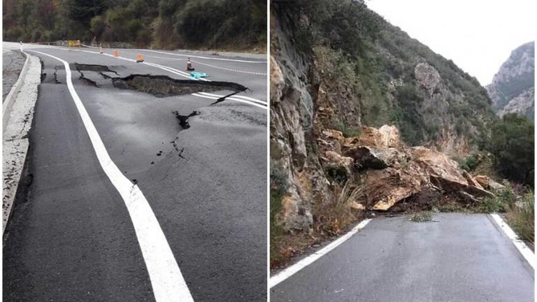 Σε κατάσταση έκτακτης ανάγκης 12 χωριά στην Ηλεία λόγω κατολισθήσεων - Κατολισθήσεις και καθιζήσεις δρόμων