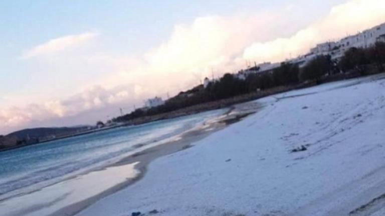 Κακοκαιρία: Χιόνι μέχρι και στο Κουφονήσι-Αγνώριστη η παραλία