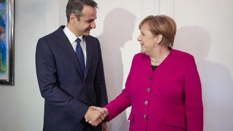 Στη συνάντησή του με την Γερμανίδα καγκελάριο, ο πρόεδρος της ΝΔ εξήγησε τις θέσεις του και τις θέσεις της ΝΔ για την συμφωνία των Πρεσπών