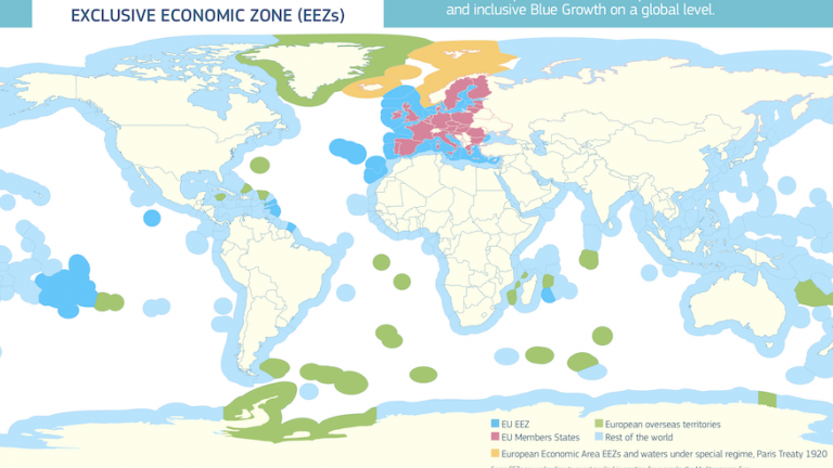Η ελληνική ΑΟΖ σε χάρτη της ΕΕ όπως ακριβώς την θέλουμε!