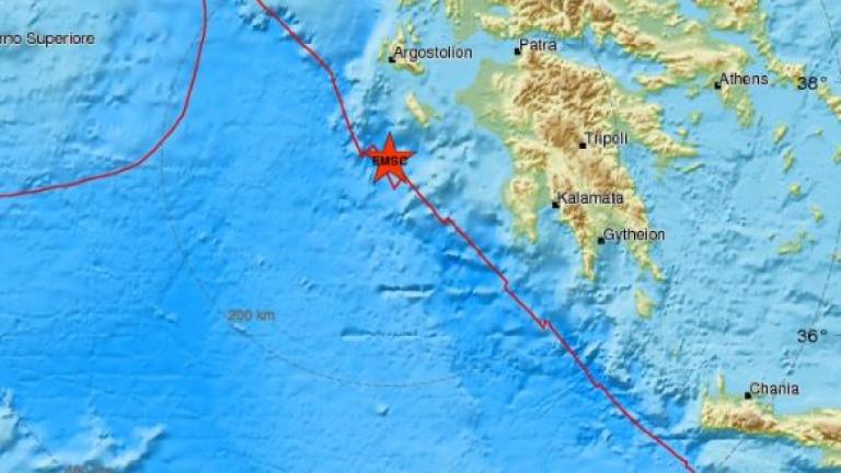 Σεισμός τώρα στη Ζάκυνθο 