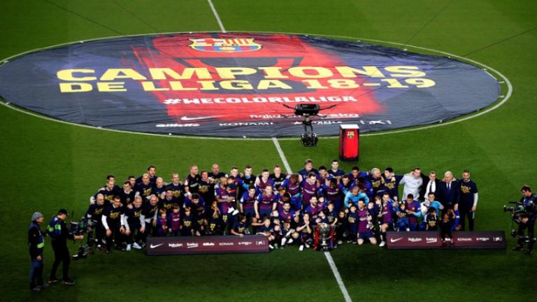 Πρωταθλήτρια η Μπαρτσελόνα για 26η φορά στην ιστορία της και 8η μέσα σε 11 χρόνια!