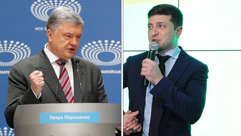 Εκλογές στην Ουκρανία: Φαβορί ο κωμικός Ζελένσκι - Ποροσένκο: έχεις κάνει τη χώρα «περίγελο»