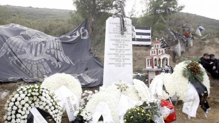 Οπαδοί της ΑΕΛ βανδάλισαν το μνημείο των νεκρών του ΠΑΟΚ στα Τέμπη-Το ξέσπασμα Κούγια
