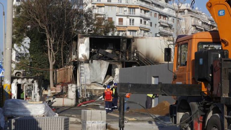 Θεσσαλονίκη: φωτιά σε εργοτάξιο του Μετρό