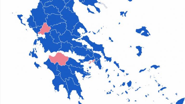 Στο 9,31% η διαφορά της ΝΔ από τον ΣΥΡΙΖΑ - Τα προπύργια της ΝΔ και του ΣΥΡΙΖΑ