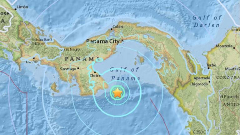 Σεισμός τώρα: Μια ισχυρότατη σεισμική δόνηση  σημειώθηκε απόψε στα παράλια του Παναμά