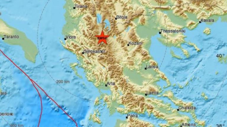 Νέος σεισμός 4,9 βαθμών δυτικά της Καστοριάς 