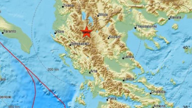 Νέος σεισμός 4,9 βαθμών δυτικά της Καστοριάς 
